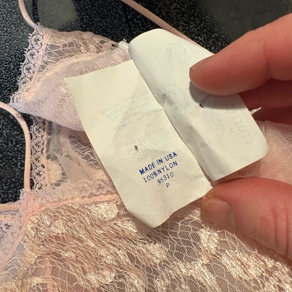 Vintage blush Lace Asymmetrical Slip Small - Picture 4 of 5